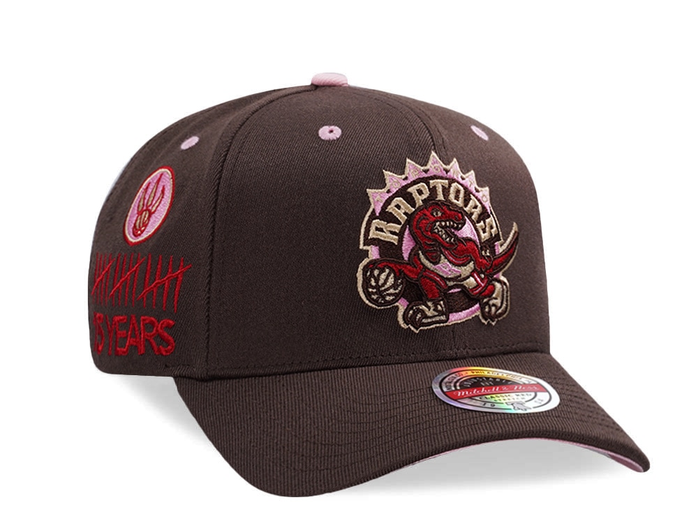 Mitchell & Ness Toronto Raptors 15th Anniversary Hardwood Classic Brown Sugar Edition Snapback Casquette