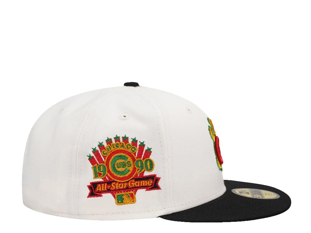 New Era Chicago Cubs All Star Game 1990 Casino Chrome Two Tone Edition 59Fifty Fitted Casquette