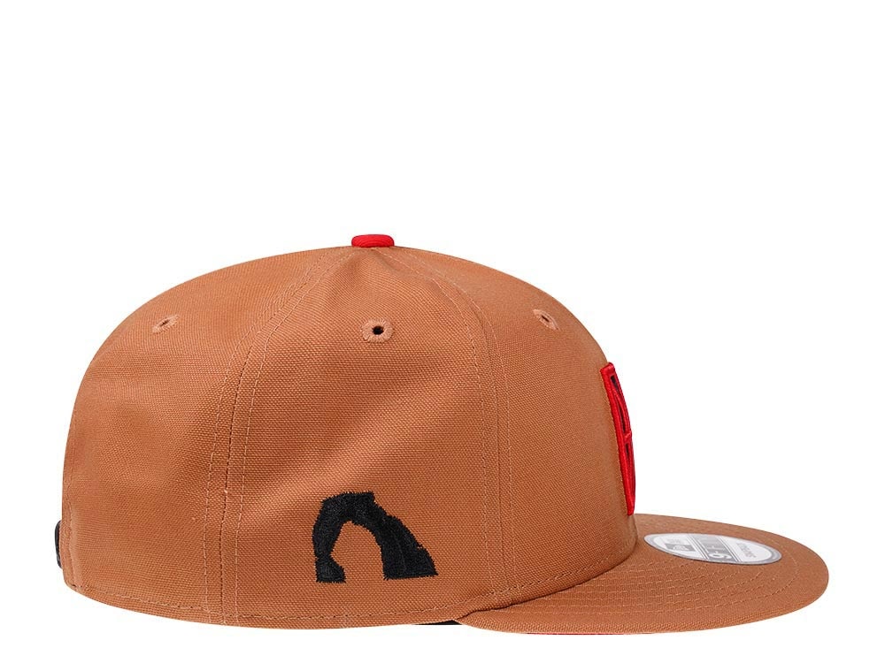 New Era Utah Jazz Tan Canvas Edition 9Fifty Snapback Casquette