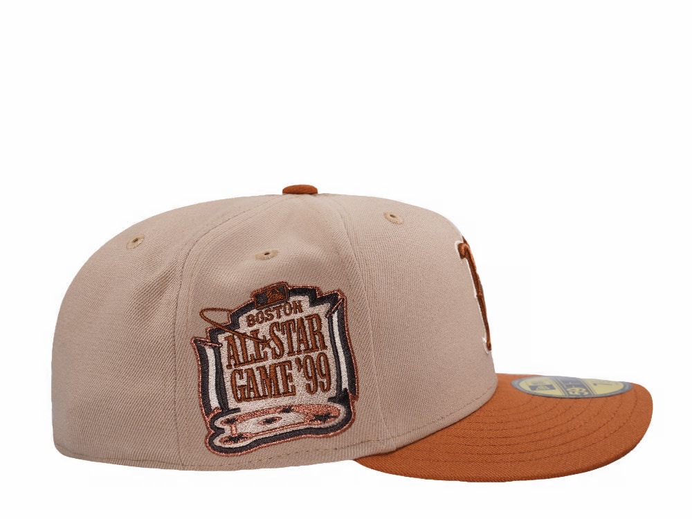 New Era Boston Red Sox All Star Game 1999 Pumpkin Spice Edition Pre Curved 59Fifty Fitted Casquette