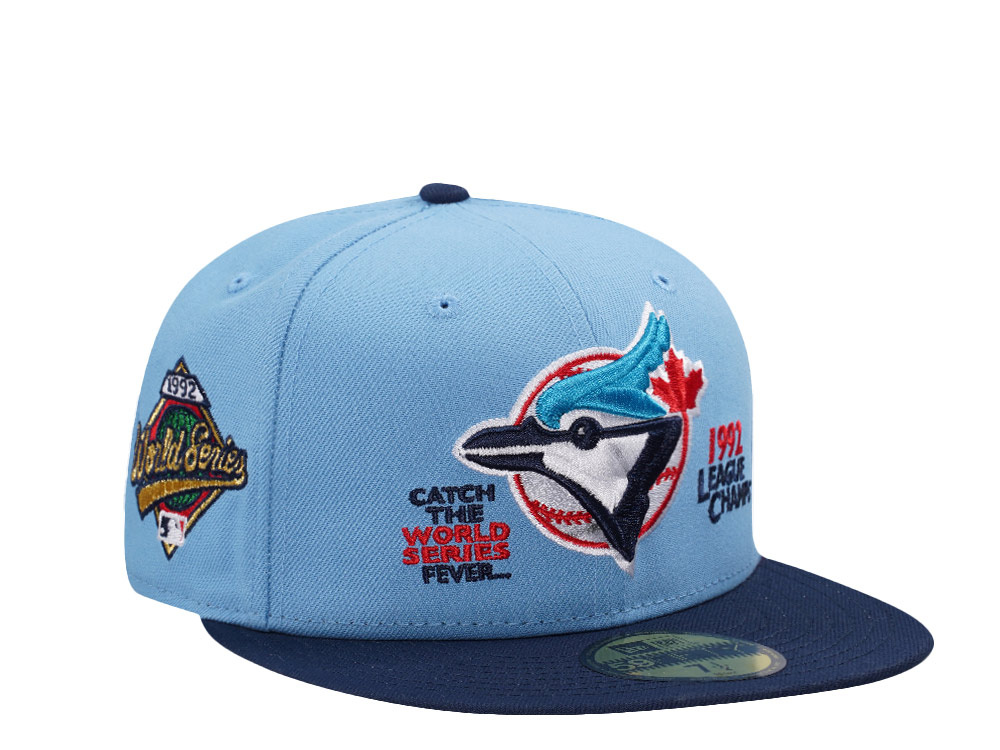 New Era Toronto Blue Jays World Series 1992 Sky Blue Two Tone Edition 59Fifty Fitted Casquette