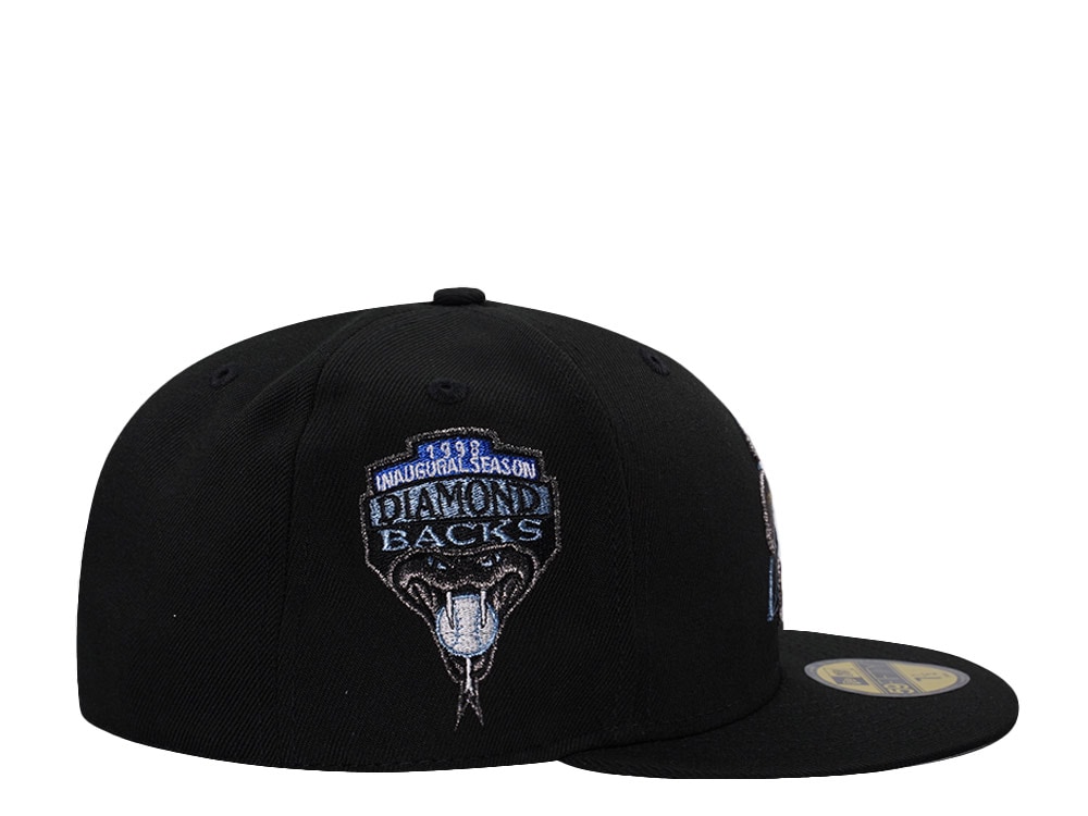 New Era Arizona Diamondbacks Inaugural Season Metallic Black Prime Edition 59Fifty Fitted Casquette