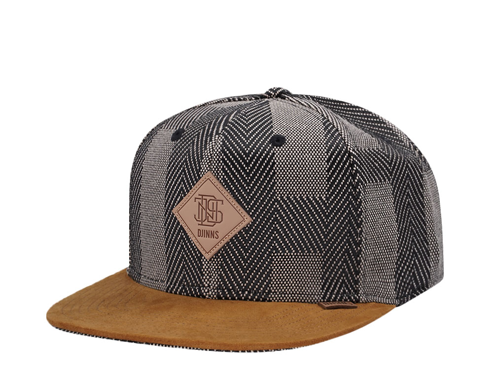 Djinns Hermecheck Gray 6 Panel Snapback Casquette