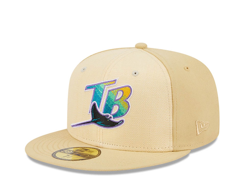 New Era Tampa Bay Rays Tropicana Field Raffia Front Vegas Gold Edition 59Fifty Fitted Casquette