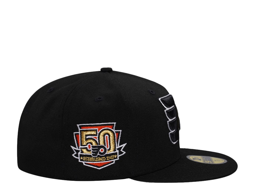 New Era Philadelphia Flyers 50th Anniversary Black Prime Edition 59Fifty Fitted Casquette
