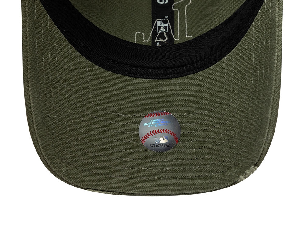 New Era Los Angeles Dodgers Distressed Olive Edition 9Twenty Womens Trucker Strapback Casquette