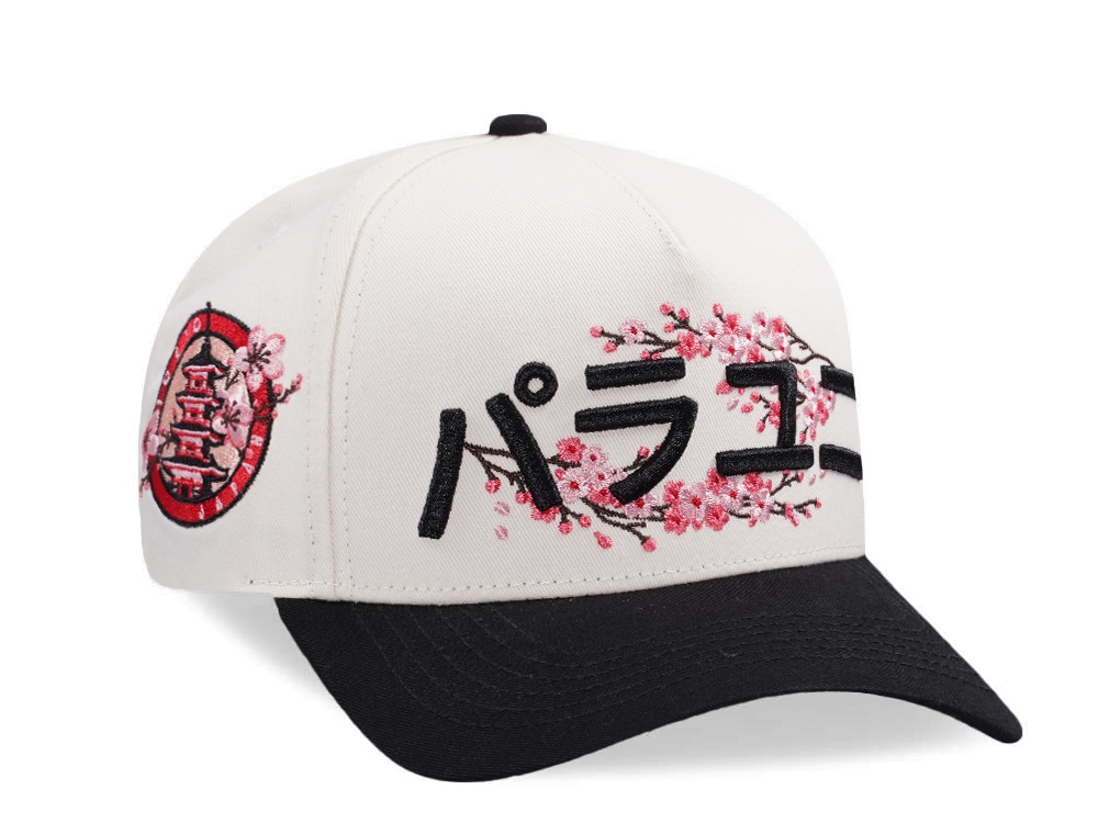Parallel Union Japan Tokyo Sakura Emblem Kanji Script Black Prime Edition Snapback Casquette