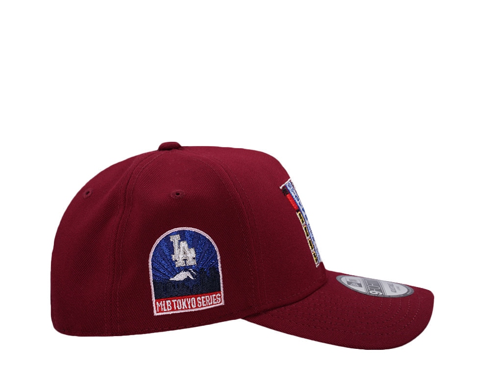 New Era Los Angeles Dodgers Tokyo Series Red Prime Edition 9Forty A Frame Snapback Casquette