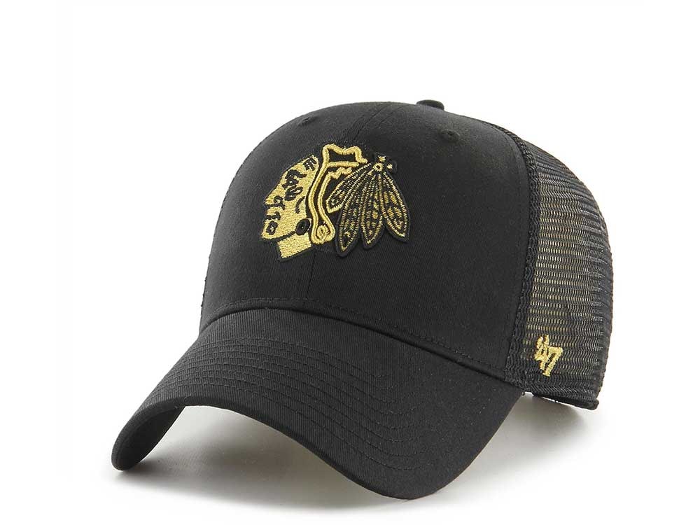 47Brand Chicago Blackhawks Gold Classic Trucker Snapback Casquette