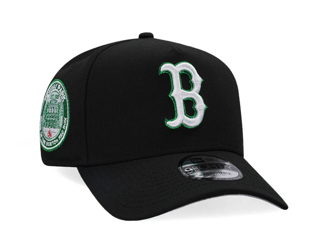 New Era Boston Red Sox Fenway Park Metallic Green Edition 9Forty A Frame Snapback Casquette