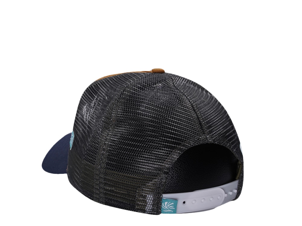 Djinns HFT Live Fast Die Wet Light Brown Coastal Edition Trucker Snapback Casquette