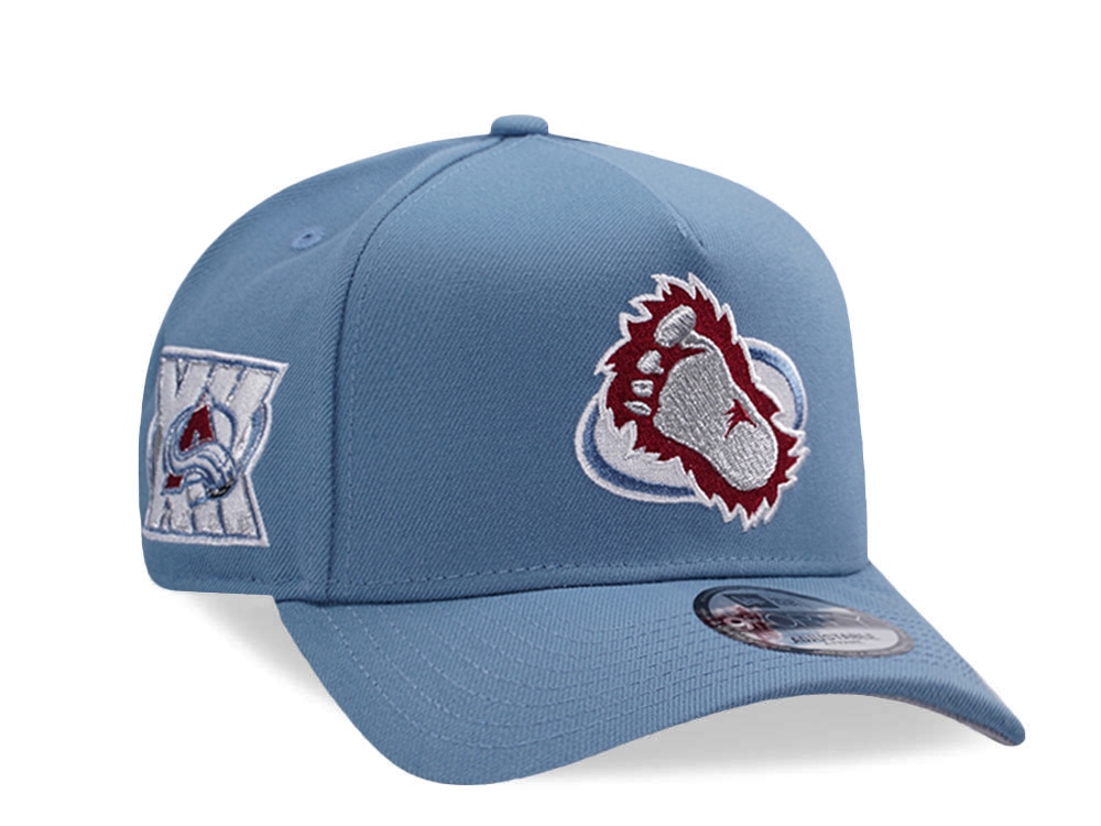 New Era Colorado Avalanche 30th Anniversary Faded Blue Prime Edition 9Forty A Frame Snapback Casquette