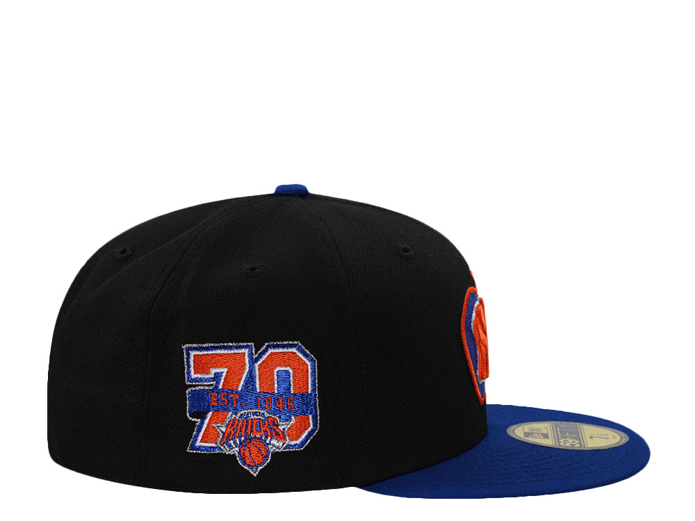 New Era New York Knicks 70th Anniversary Black Two Tone Edition 59Fifty Fitted Casquette