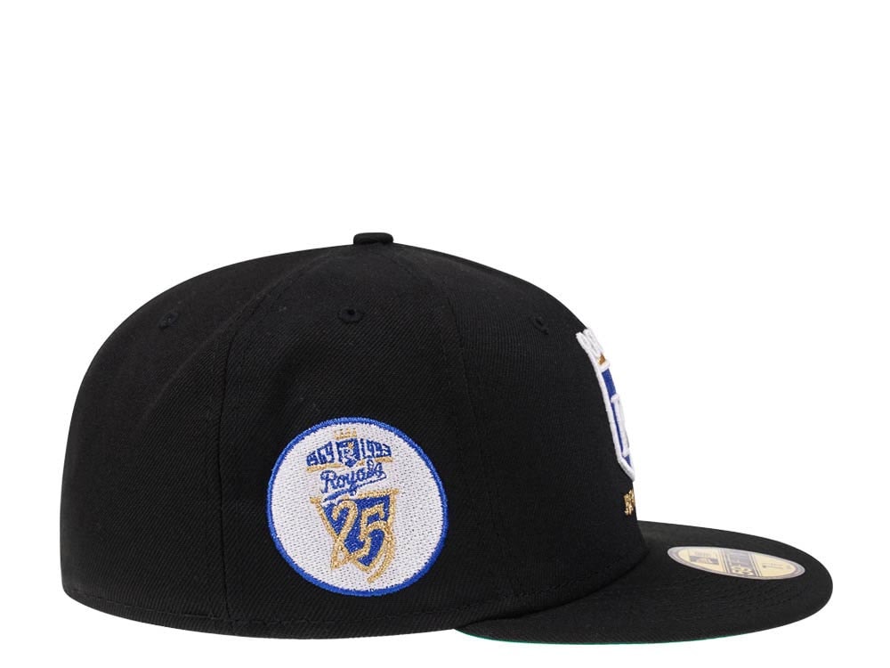 New Era Kansas City Royals 25th Anniversary Black Throwback Edition 59Fifty Fitted Casquette