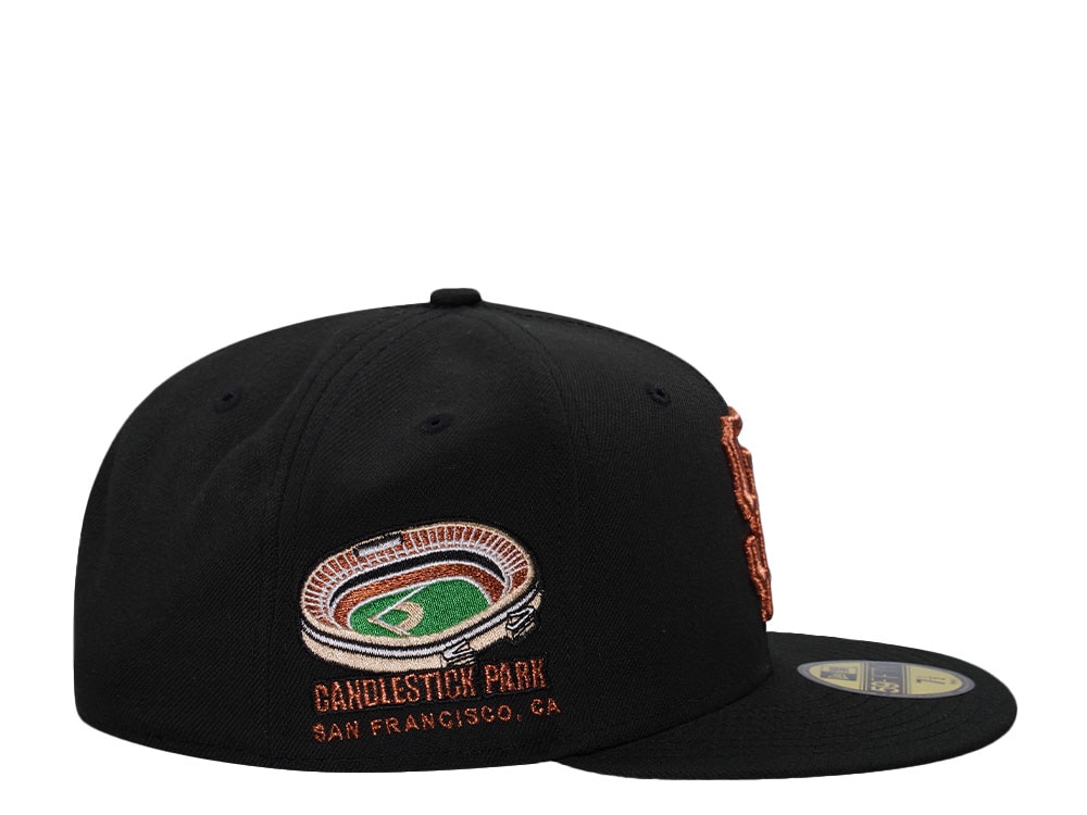 New Era San Francisco Giants Candlestick Park Black Copper Throwback Edition 59Fifty Fitted Casquette
