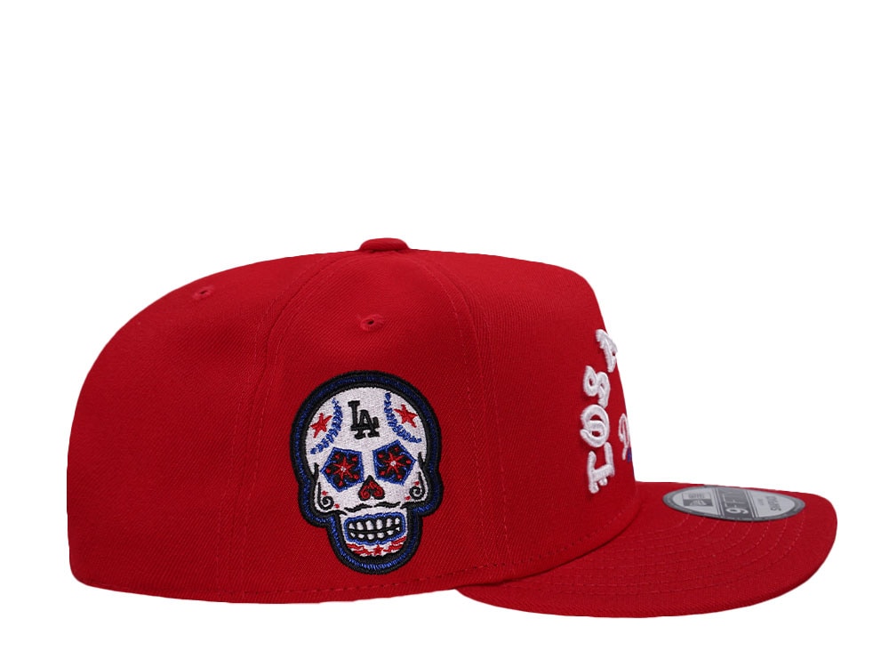 New Era Los Angeles Dodgers Skull Red Prime Edition 9Fifty A Frame Snapback Casquette
