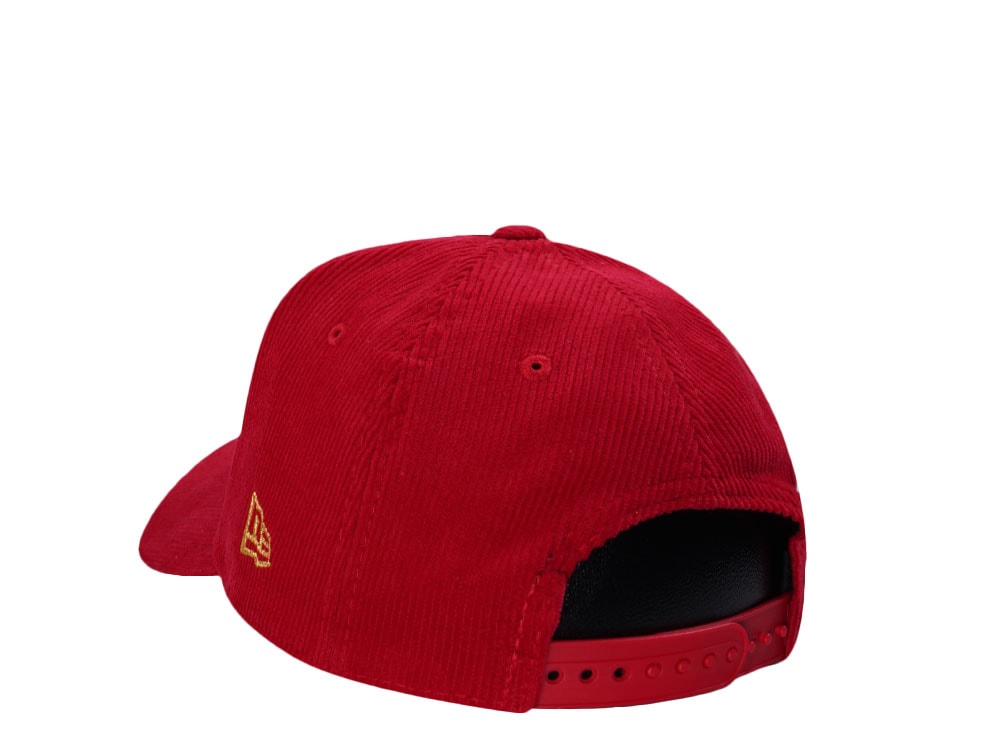 New Era Los Angeles Dodgers Japan Corduroy Scarlet Prime Edition 9Forty A Frame Snapback Casquette