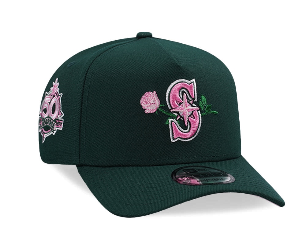 New Era Seattle Mariners 50th Anniversary Dark Green Prime Edition 9Forty A Frame Snapback Casquette