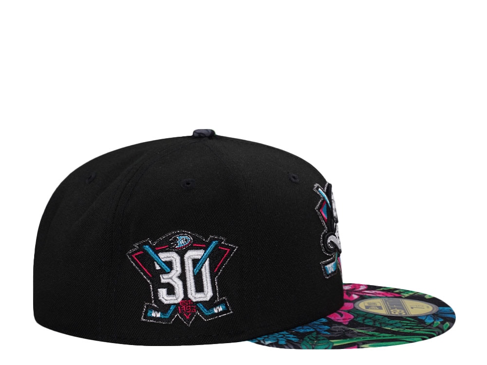 New Era Anaheim Ducks 10th Anniversary Floral Two Tone Edition 59Fifty Fitted Casquette