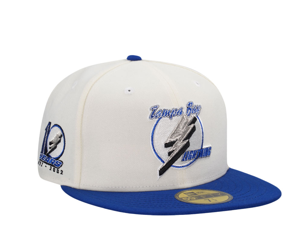 New Era Tampa Bay Lightning 10th Anniversary Chrome Two Tone Edition 59Fifty Fitted Casquette