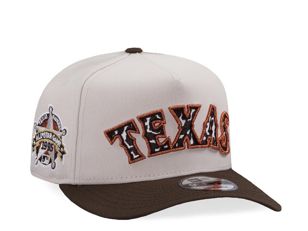 New Era Texas Rangers All Star Game 1995 Stone Two Tone Edition 9Fifty A Frame Snapback Casquette