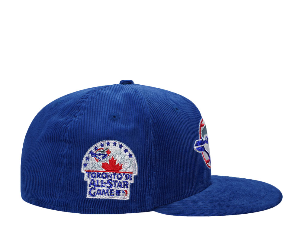 New Era Toronto Blue Jays All Star Game 1991 Blue Corduroy Prime Edition 59Fifty Fitted Casquette