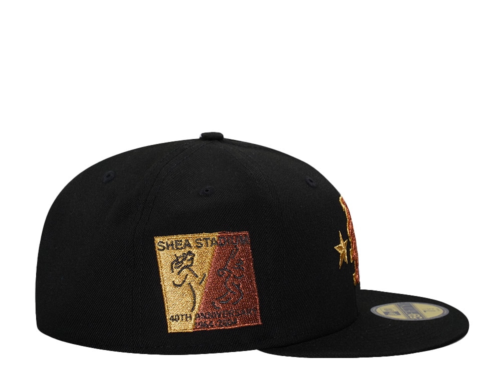 New Era New York Mets 40th Anniversary Black Copper Gold Edition 59Fifty Fitted Casquette