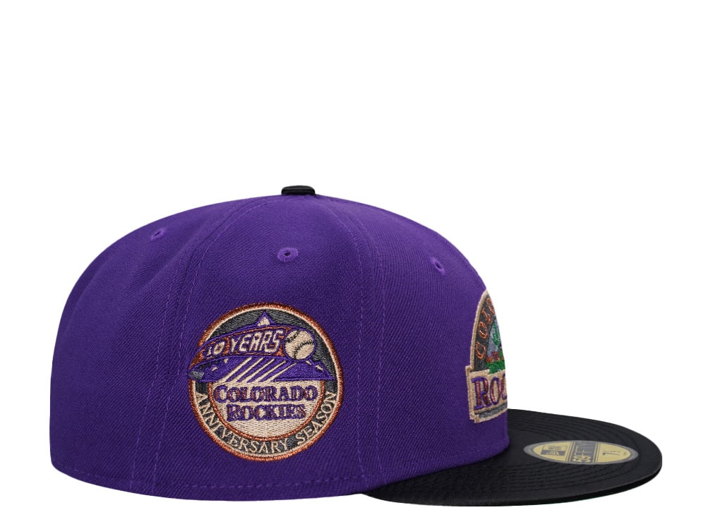 New Era Colorado Rockies 10 Years Anniversary Satin Brim Edition 59Fifty Fitted Casquette