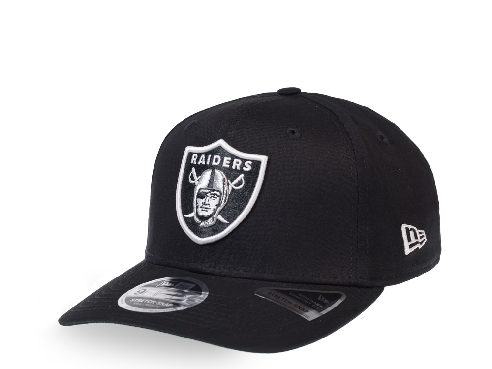New Era Oakland Raiders Black 9Fifty Stretch Snapback Casquette