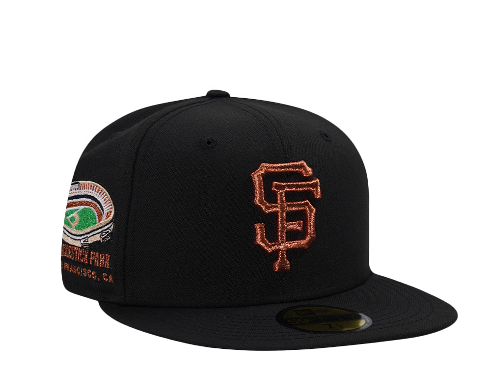 New Era San Francisco Giants Candlestick Park Black Copper Throwback Edition 59Fifty Fitted Casquette
