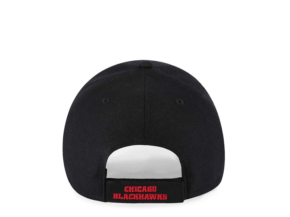 47Brand Chicago Blackhawks Classic Black Strapback Casquette