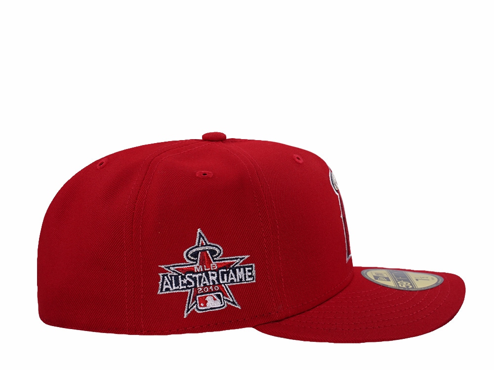 New Era Anaheim Angels All Star Game 2010 Scarlet Red Prime Edition 59Fifty Pre Curved Fitted Casquette