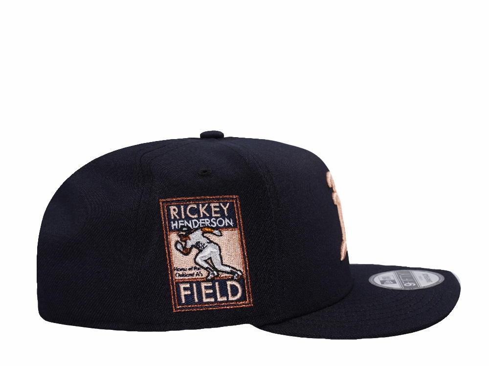 New Era Oakland Athletics Rickey Henderson Navy Prime Edition 9Fifty A Frame Snapback Casquette