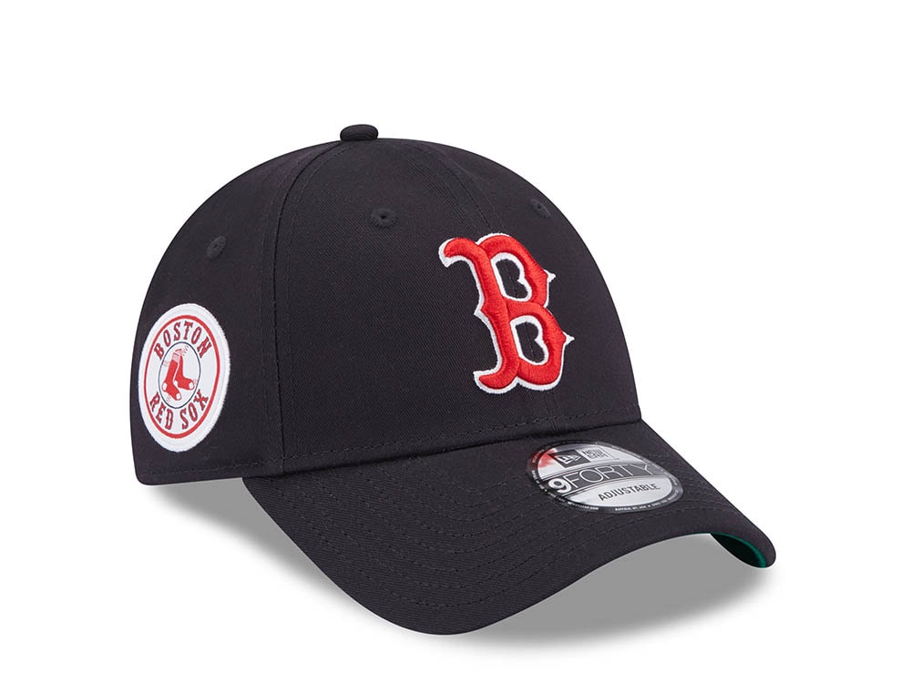 New Era Boston Red Sox Navy Throwback 9Forty Strapback Casquette