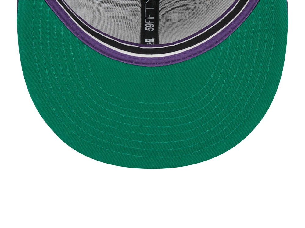 New Era Tampa Bay Rays Black Retro Script Throwback Edition 59Fifty Fitted Casquette
