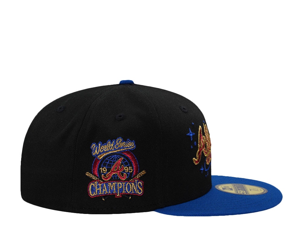 New Era Atlanta Braves World Series Champions 1995 Black Two Tone Edition 59Fifty Fitted Casquette