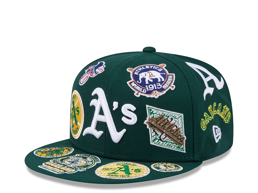 New Era Oakland Athletics All Over Green Edition 59Fifty Fitted Casquette