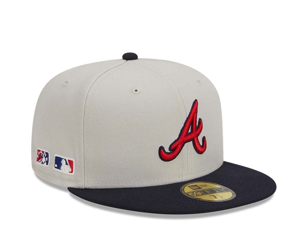 New Era Atlanta Braves Farm Team Stone Throwback Two Tone Edition 59Fifty Fitted Casquette