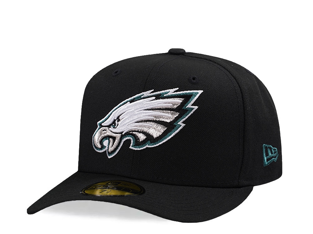 New Era Philadelphia Eagles Black Prime Edition Pre Curved 59Fifty Fitted Casquette