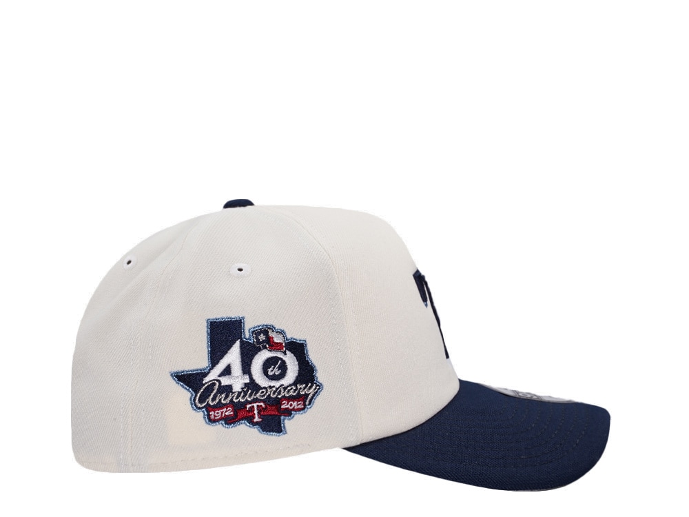 New Era Texas Rangers 40th Anniversary Chrome Two Tone Edition 9Forty A Frame Snapback Casquette