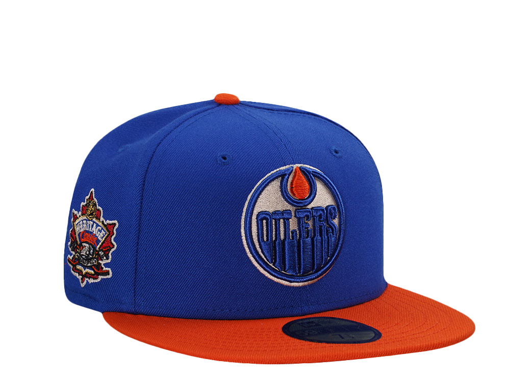 New Era Edmonton Oilers Heritage Classic 2016 Blue Two Tone Edition 59Fifty Fitted Casquette