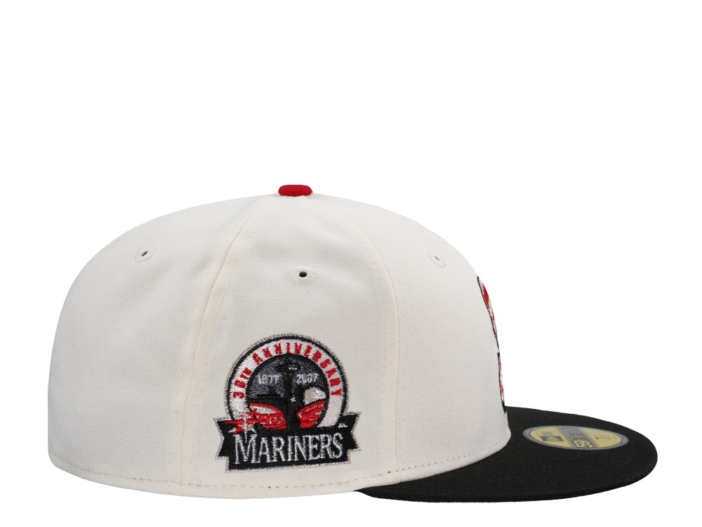 New Era Seattle Mariners 30th Anniversary Spiral Chrome Two Tone Horror Edition 59Fifty Fitted Casquette