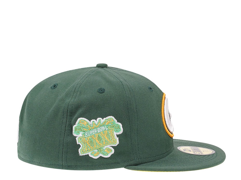 New Era Green Bay Packers Citruspop Patch Super Bowl XXXI 59fifty Fitted Casquette