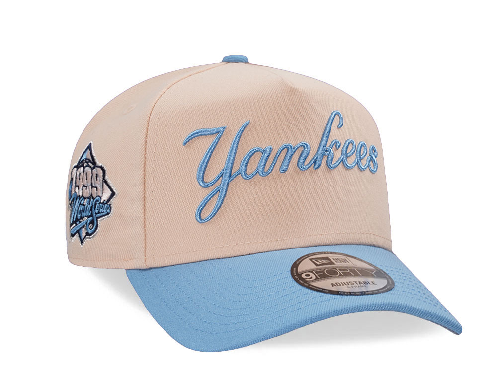 New Era New York Yankees World Series 1999 Mango Sky Edition 9Forty A Frame Snapback Casquette