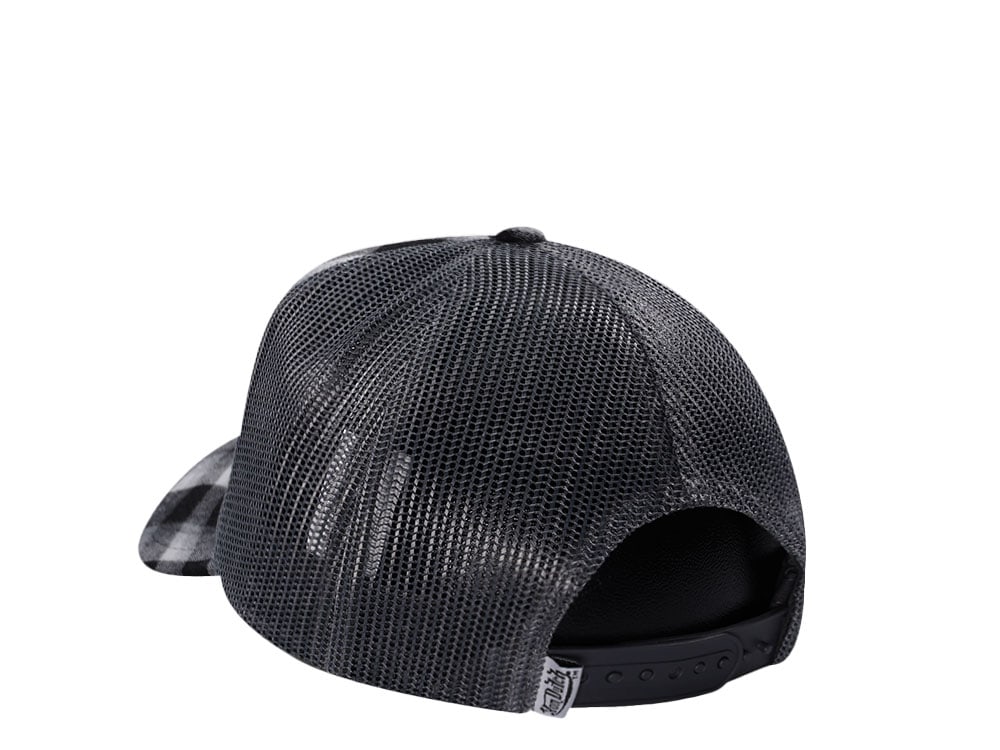 Von Dutch Square Patch Black White Trucker Snapback Casquette