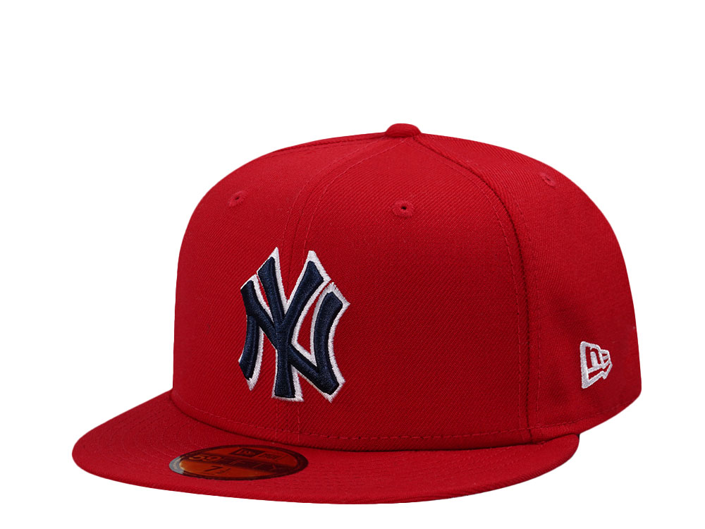 New Era New York Yankees Red Wool Prime Edition 59Fifty Fitted Casquette