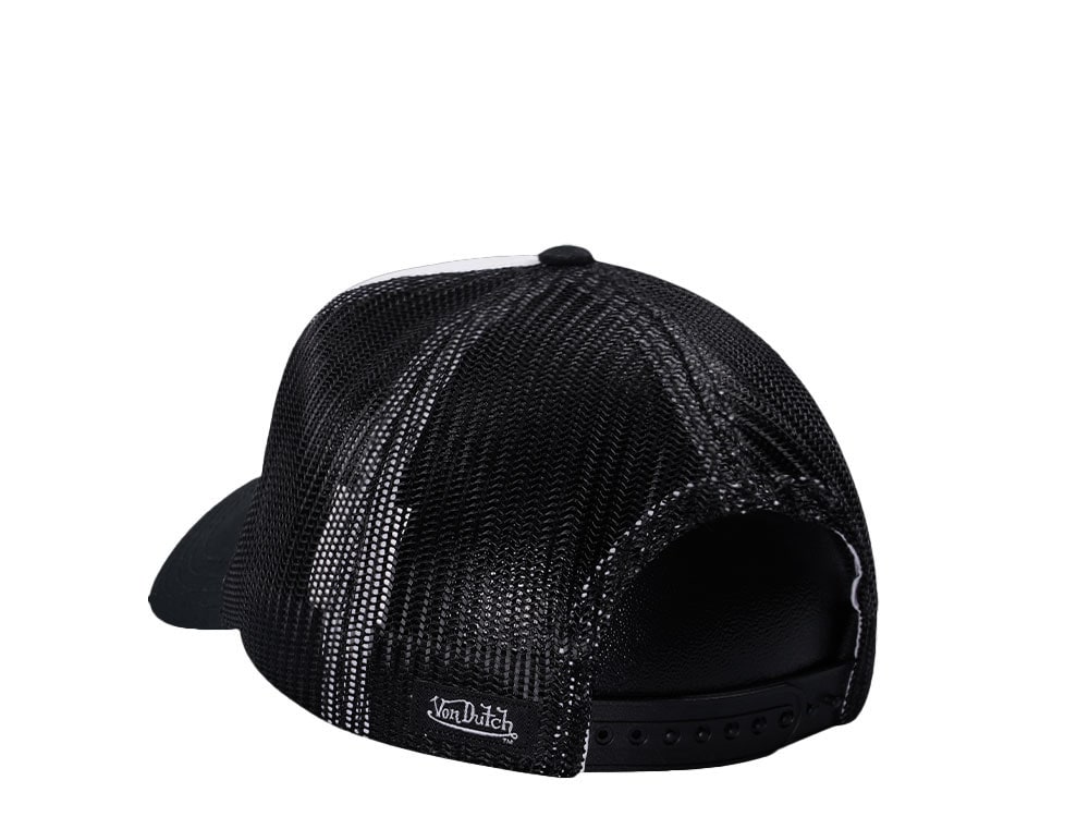Von Dutch Eye Black And White Trucker Edition Snapback Casquette