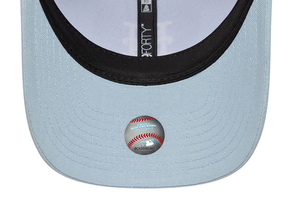 New Era New York Mets Linen Light Blue Edition 9Forty M Crown Snapback Casquette