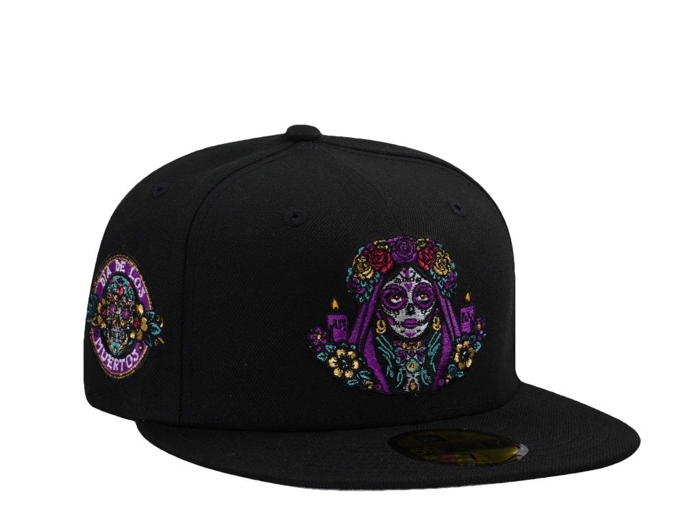 New Era Muertos Lady Black Prime Horror Edition 59Fifty Fitted Casquette