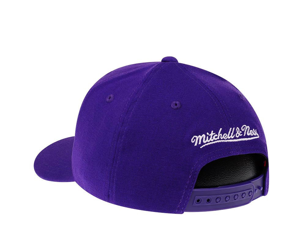 Mitchell & Ness Utah Jazz Team Ground Red Line Solid Flex Purple Snapback Casquette